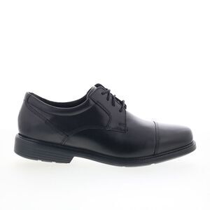 Rockport Mens Charles Road Cap Toe Black Shoes (NWT)